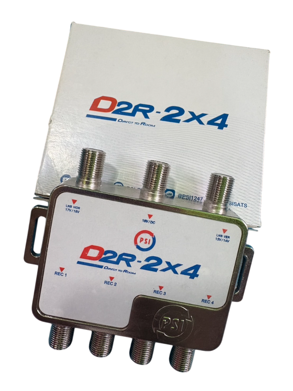 PSI มัลติสวิตซ์ ตัวแยกสัญญาณดาวเทียม รุ่น D2R-2x4 (เข้า2ออก4)