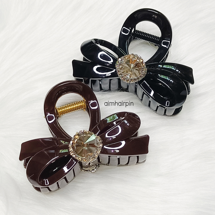 กิ๊บหนีบผมทรงโบว์เกาหลี ประดับเพชร - aimhairpin จำหน่ายกิ๊บติดผมเกาหลีแท้ และเครื่องประดับ ยางรัดผม คาดผมแฟชั่น สร้อยคอ ต่างหู