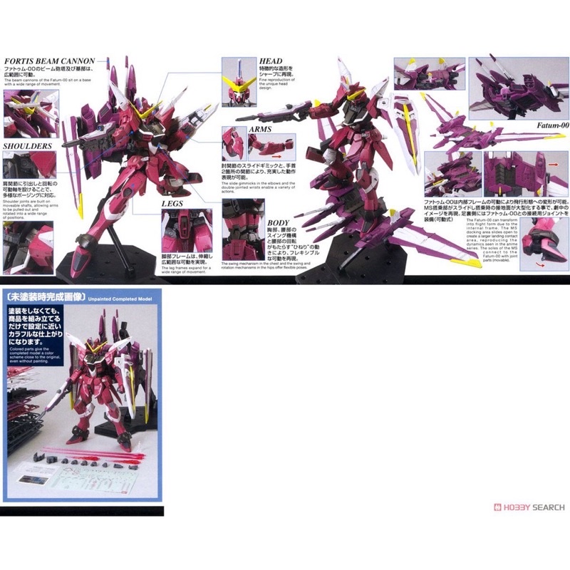 MG BANDAI ZGMF-X09A Justice Gundam ver 2.0 (SEED Series)