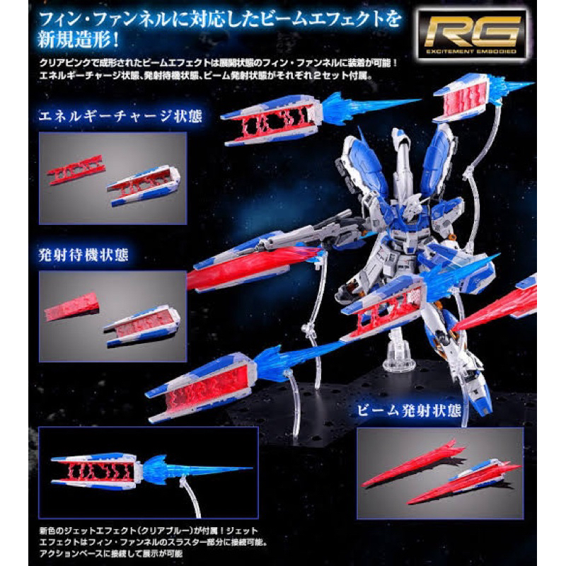 RG PREMIUM BANDAI Fin Funnel Effect set for RX-93 Hi-Nu/Nu gundam