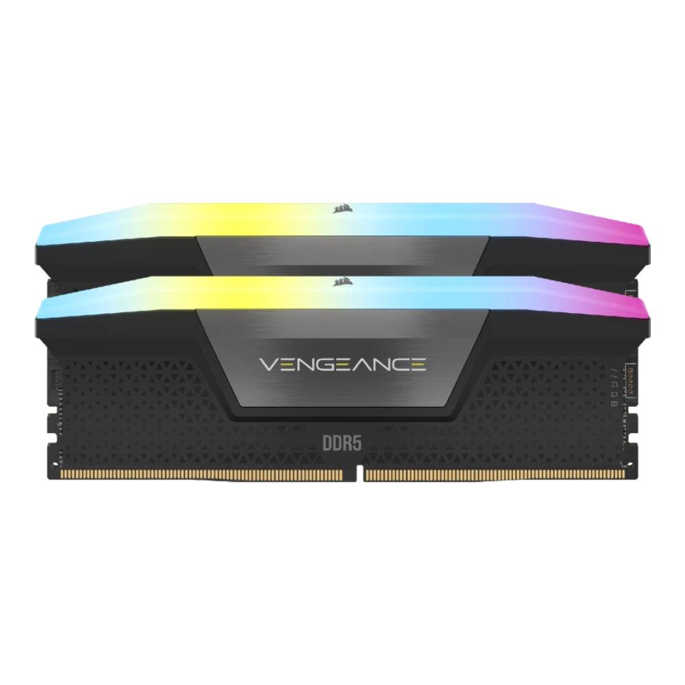 DDR5-PC CORSAIR VENGEANCE RGB 32/5600MHz (16*2) CL40-40-40-77 1.25V - BLACK