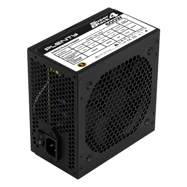 PSU PLENTY SUPER BLACK 4 UNIT V.2 - 600W (80+WHITE)