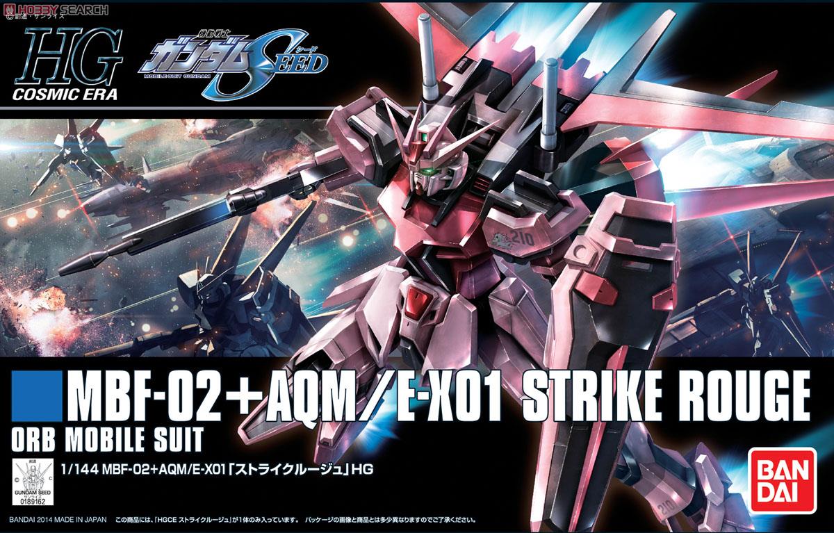 HG BANDAI MBF-02+AOM/E-X01 STRIKE ROUGE GUNDAM