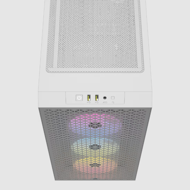 CASE CORSAIR 3000D RGB AIRFLOW TEMPERED GLASS - WHITE