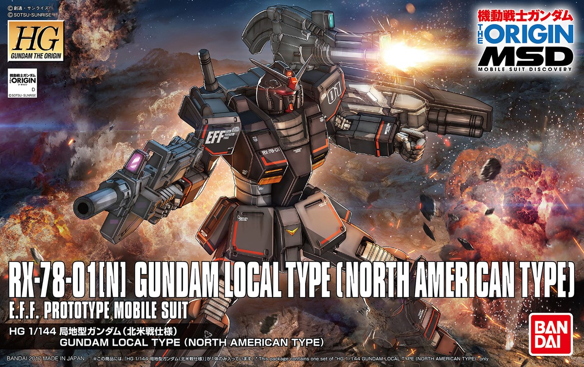 HG BANDAI RX-78-01[N] Gundam Local Type (North American Type)