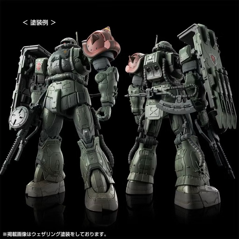 HG PREMIUM BANDAI ZAKU II F TYPE LeSEAN & ZAKU II (UNIDENTIFIED TYPE) LeSEAN (RFV)