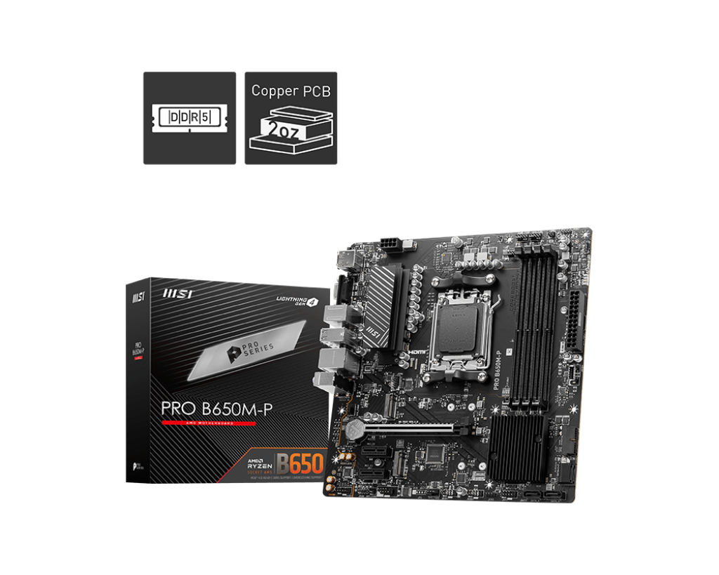 MAINBOARD MSI PRO B650M-P (AM5/DDR5)