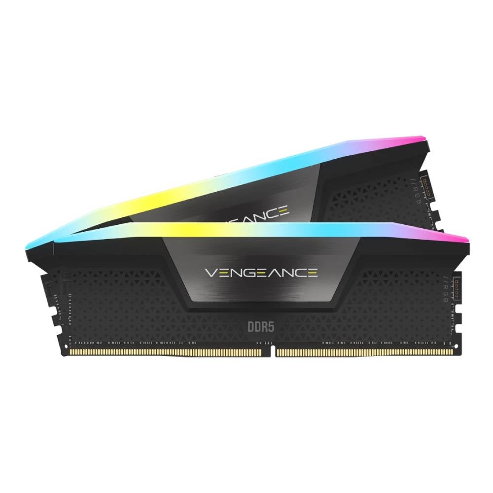 DDR5-PC CORSAIR VENGEANCE RGB 32/5600MHz (16*2) CL40-40-40-77 1.25V - BLACK