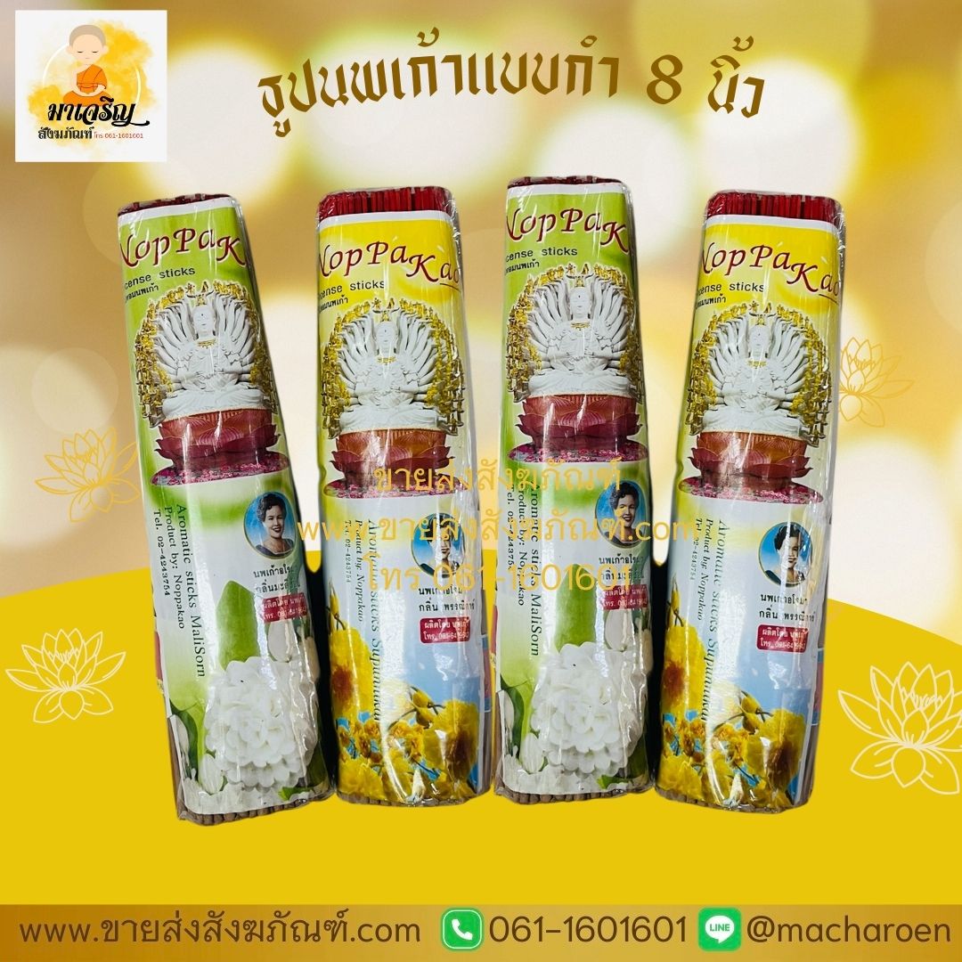 [ขายส่ง] ธูปนพเก้าแบบกำ 8 นิ้ว (บรรจุ 25 กำ)