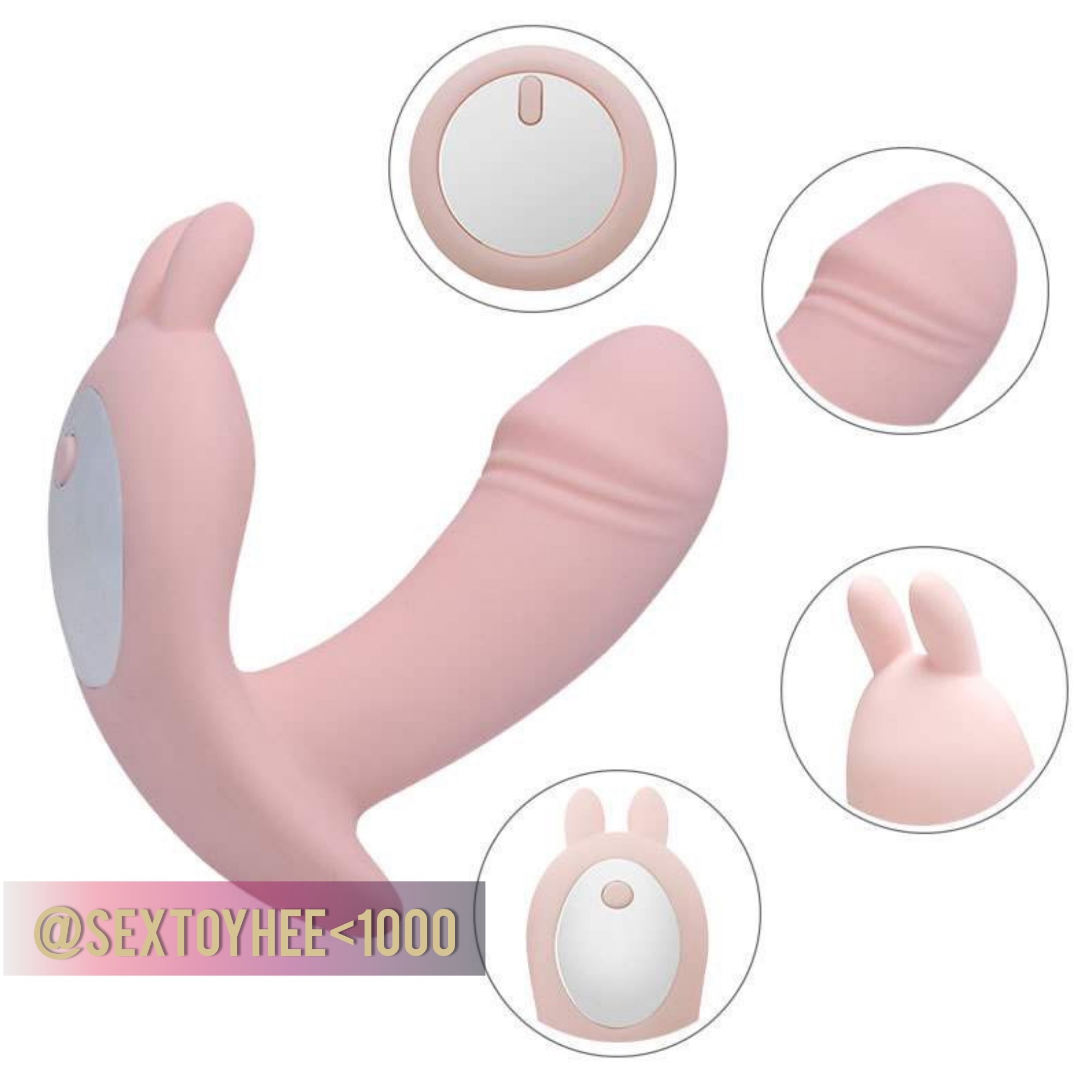 กระต่ายเหน็บแต๊ด ชาร์จแบตไร้สาย (ปรับสั่น 12-15 โหมด)