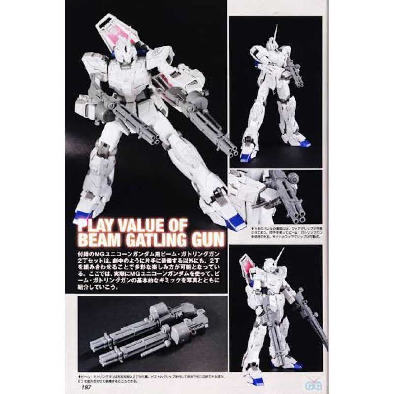 MG BANDAI Beam Gatling Gun Expansion part for RX-0 Unicorn Gundam