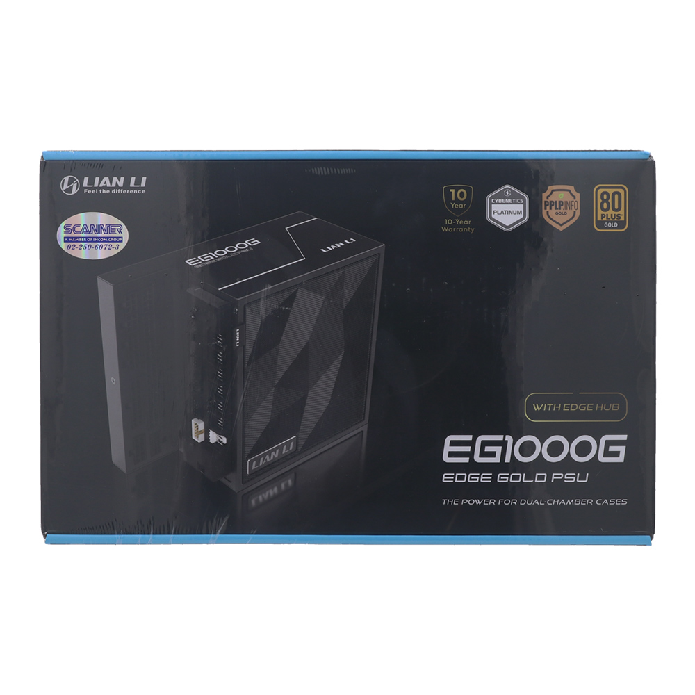 PSU LIAN LI EDGE EG1000G - 1000W (80+GOLD) BLACK