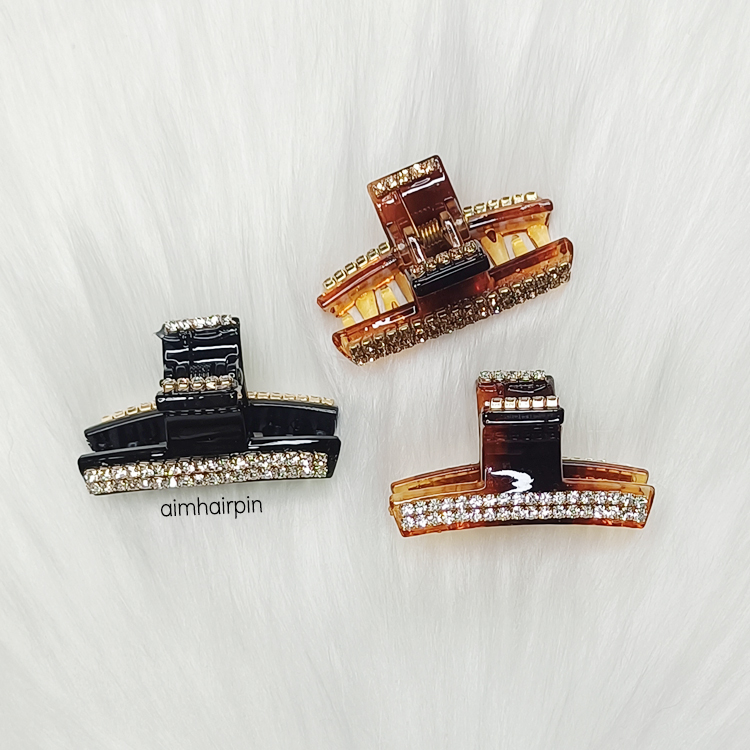 กิ๊บหนีบผม แต่งเพชรแถว - aimhairpin จำหน่ายกิ๊บติดผมเกาหลีแท้ และเครื่องประดับ ยางรัดผม คาดผมแฟชั่น สร้อยคอ ต่างหู