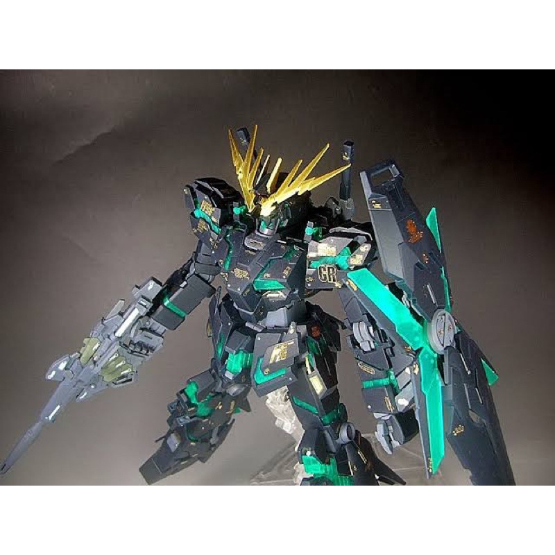 MG PREMIUM BANDAI Gundam Unicorn Banshee ver ka Green Frame