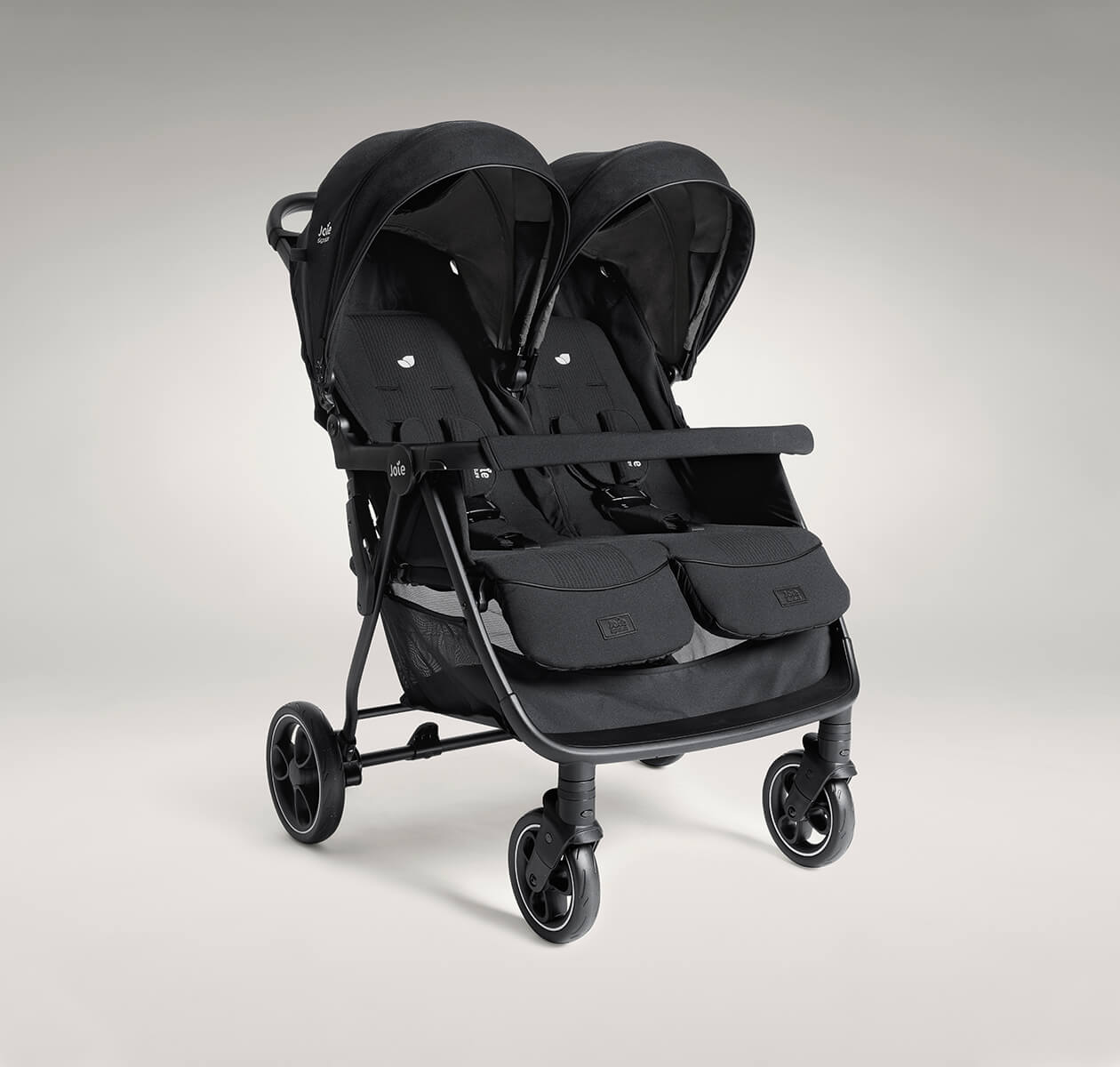 รถเข็นเด็กแฝด Joie Stroller Estrella Ebony สำหรับแรกเกิด – 22 kg (4 ขวบต่อ 1 ที่นั่ง)
