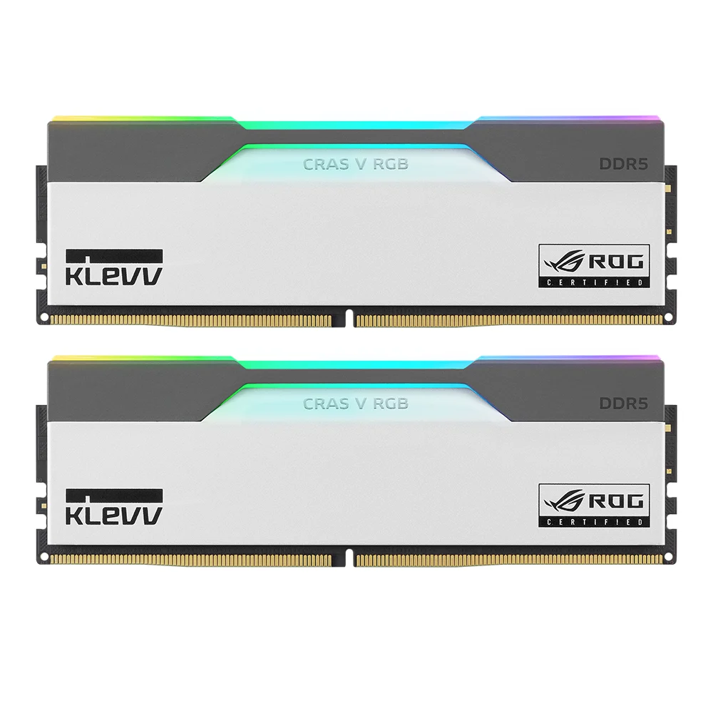 DDR5-PC KLEVV CRAS V RGB ROG CERTIFIED - 32/7200MHz (Up to 7400MHz) (16*2) : WH