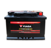 แบตเตอรี่ YUASA กึ่งแห้งขั้วจม สำหรับรถยุโรป และรถญี่รุ่นใหม่ๆ