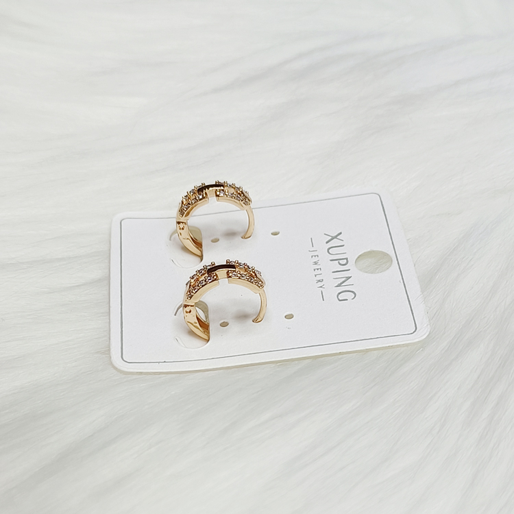 ต่างหูห่วงเล็ก สีโรสโกลด์ ฝังเพชร - aimhairpin จำหน่ายกิ๊บติดผมเกาหลีแท้ และเครื่องประดับ ยางรัดผม คาดผมแฟชั่น สร้อยคอ ต่างหู