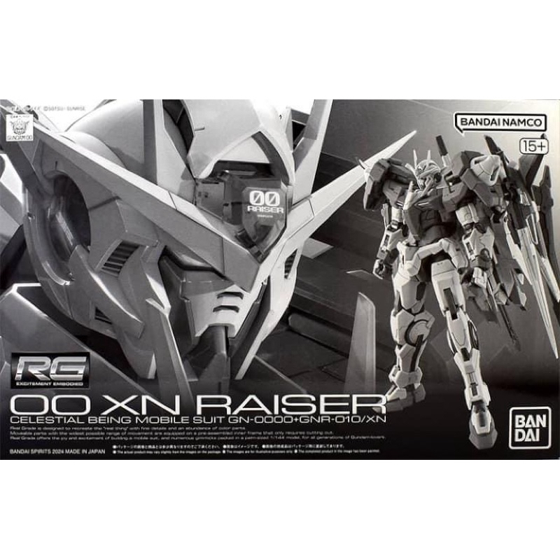 RG PREMIUM BANDAI GN-0000+GNR-10/XN Gundam OO XN Raiser