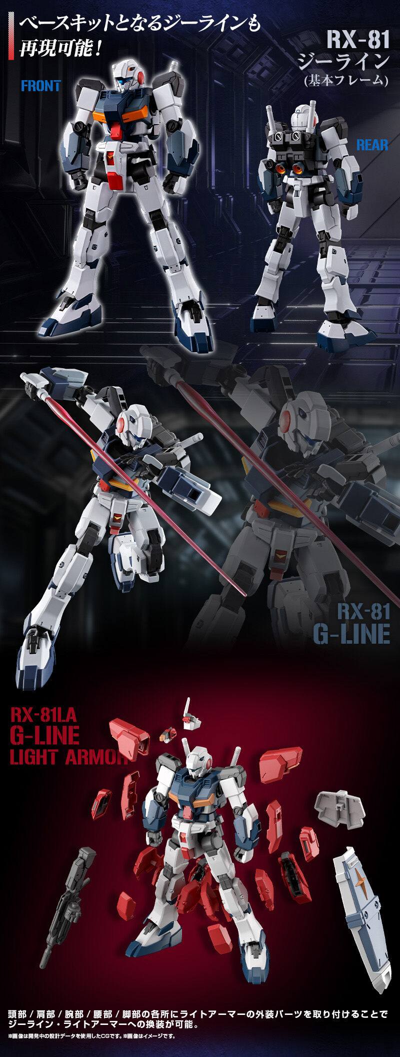 HG PREMIUM BANDAI RX-81LA G-Line Light Armor