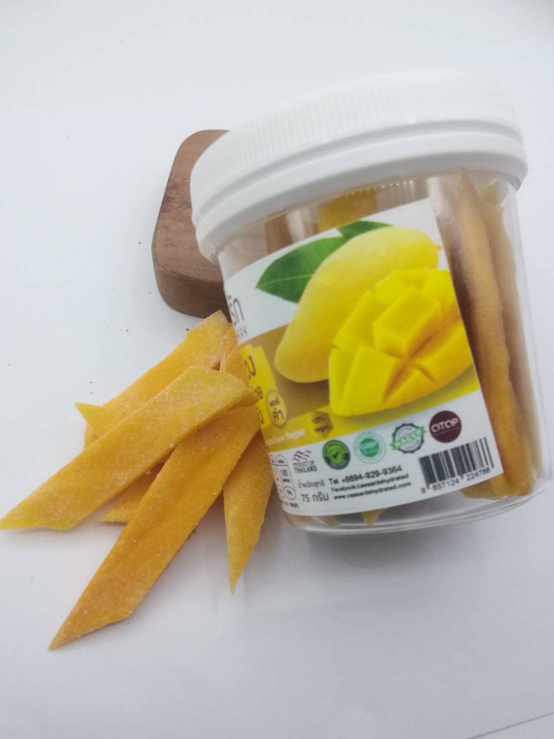 มะม่วงโชคอนันต์อบแห้งหวานน้อยกระปุก 75กรัม