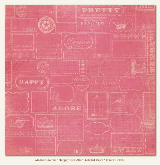 กระดาษ scrapbook MME-HappilyEverAfter12x12Doubble side(ลาย2ด้าน ด้านละแบบ) แบรนด์นำเข้าจากUSA