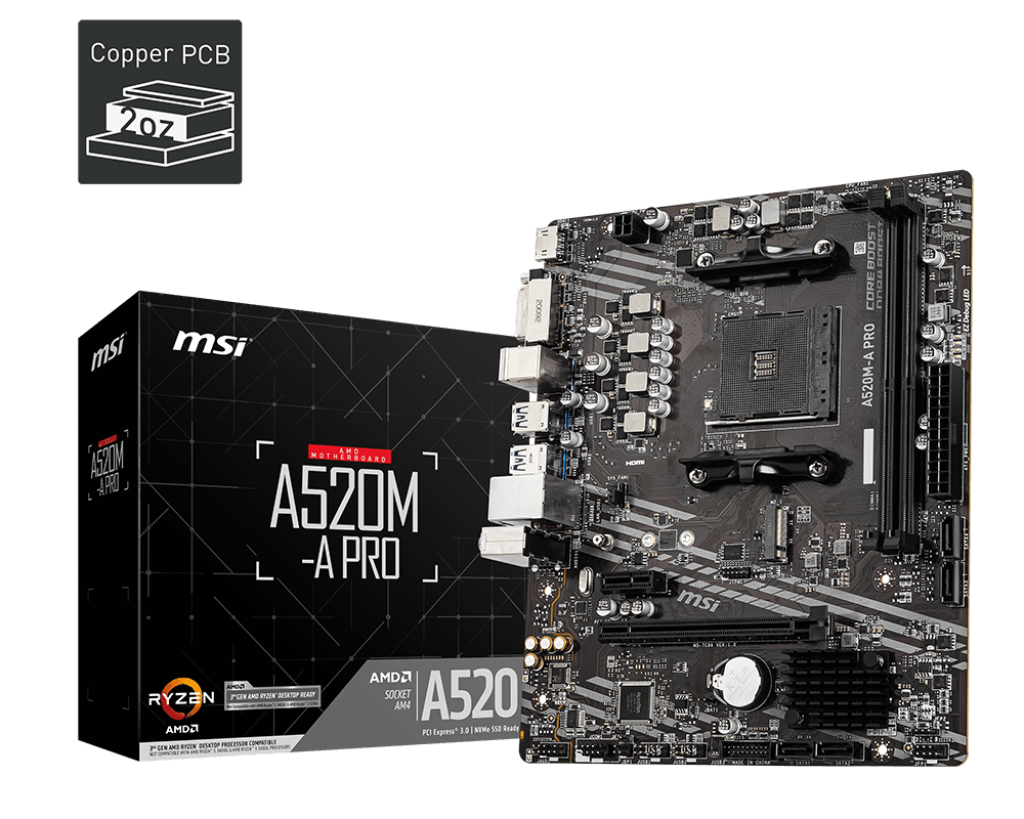 AM4 MSI A520M-A PRO