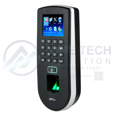 เครื่องควบคุมการเข้าออกและบันทึกเวลาระบบลายนิ้วมือ ZKTeco F19(ZMM210)