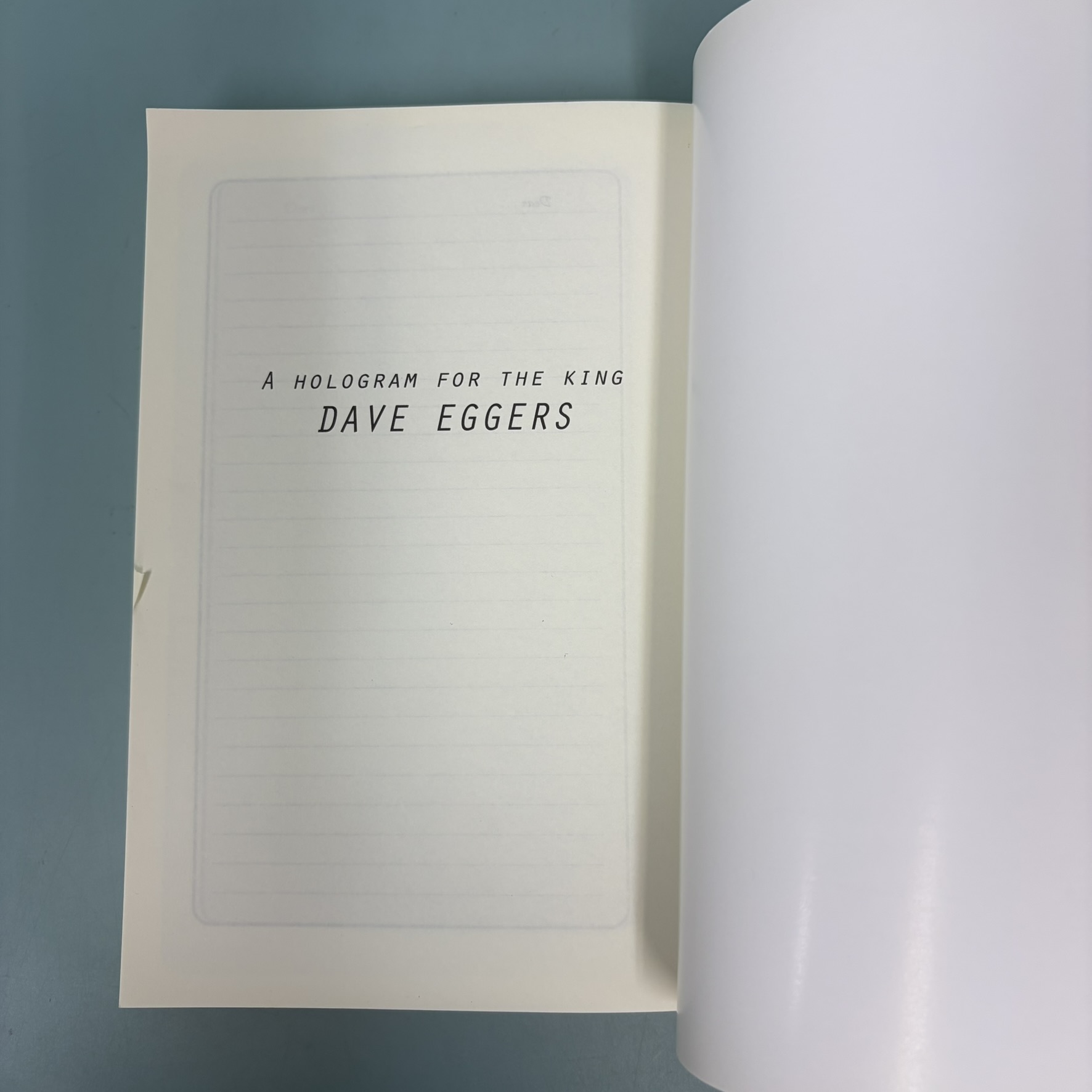 หัวใจไม่หยุดฝัน (A Hologram For the King) / มือสอง / เดฟ เอกเกอร์ส์ / เลเจ้นด์ บุ๊คส์ / วรรณกรรมแปล