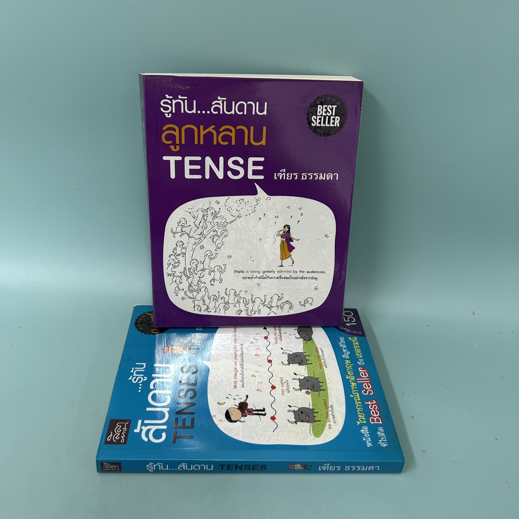รู้ทัน...สันดาน ลูกหลาน TENSE เล่ม 1-2 / มือสอง / เฑียร ธรรมดา /ลีลาภาษา / เรียนรู้ภาษาต่างประเทศ (ได้ 2 เล่ม)