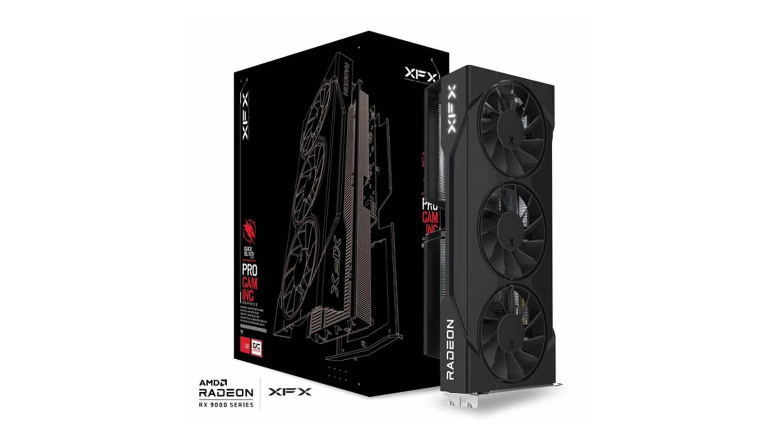 XFX SWIFT AMD RADEON RX 9060 XT OC TRIPLE FAN BLACK - 16GB GDDR6