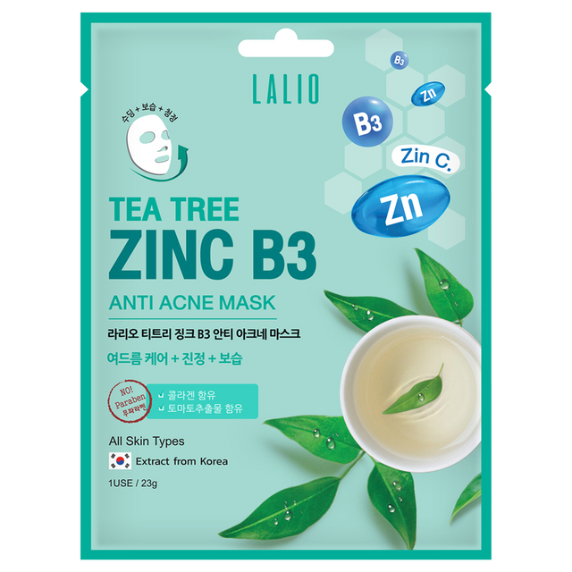 LALIO Tea Tree Zinc B3 Anti Acne Mask