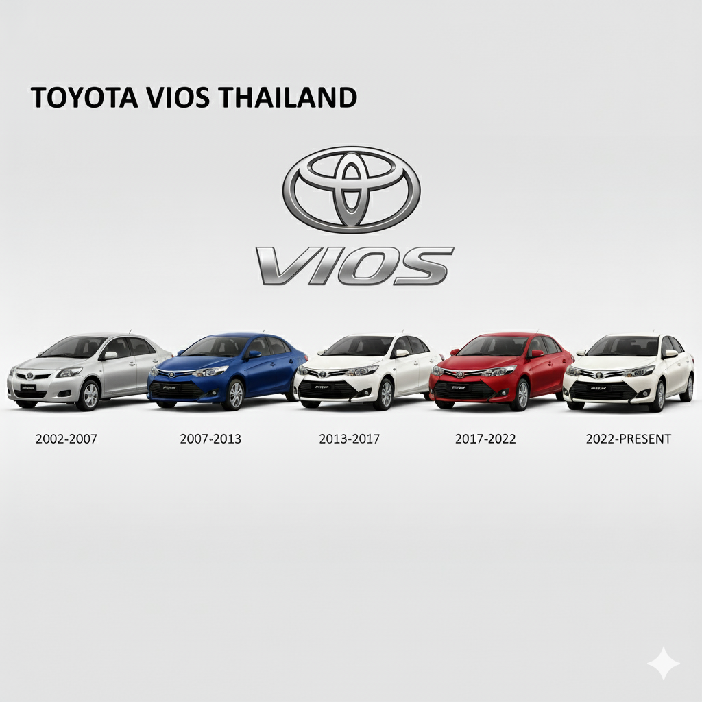 แบตเตอรี่รถยนต์สำหรับ TOYOTA VIOS ทุกรุ่น (FB, GS, 3K, YUASA)