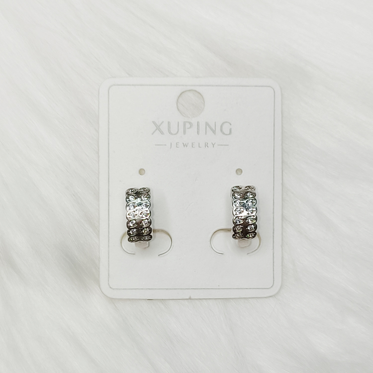 ต่างหูห่วงเล็กสีเงิน ฝังเพชร - aimhairpin จำหน่ายกิ๊บติดผมเกาหลีแท้ และเครื่องประดับ ยางรัดผม คาดผมแฟชั่น สร้อยคอ ต่างหู