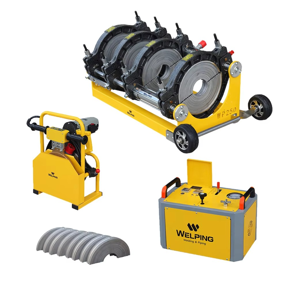 เครื่องเชื่อมท่อ Welping รุ่น WP250A ไฮดรอลิค ขนาดท่อที่เชื่อม 63mm-250mm
