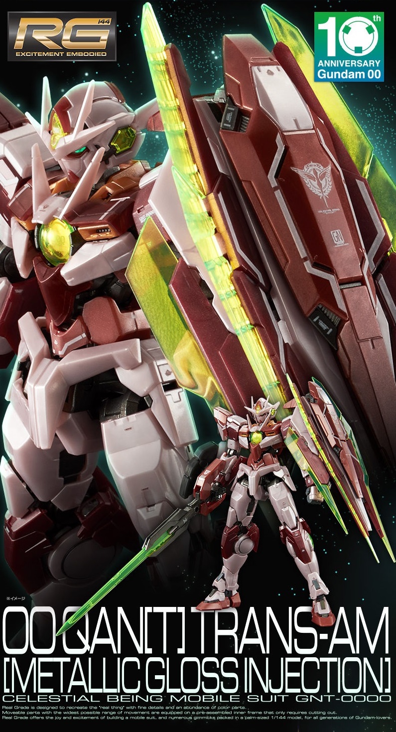 RG PREMIUM BANDAI Gundam OO Qan[T] Trans-AM Mode [Metallic Gloss Injection]