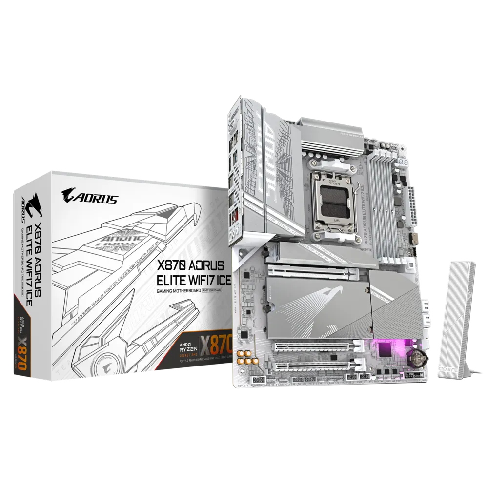 MAINBOARD GIGABYTE X870 AORUS ELITE WIFI7 ICE (AM5/DDR5)