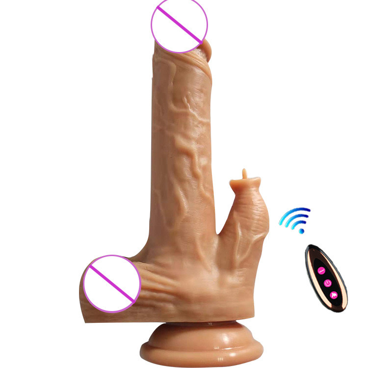 ดิลโด้เกรดPremium(มีลิ้น) ชักเข้าออก ชาร์ตแบตไร้สาย