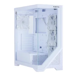 CASE PLENTY AR17 ARGB TG - WHITE (FANx4)