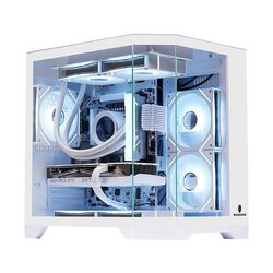 CASE WJCOOLMAN ALPHA (M-ATX) (TG) (No Fan) - WH