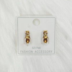 ต่างหูห่วงเล็กสีทอง แต่งลวดลาย - aimhairpin จำหน่ายกิ๊บติดผมเกาหลีแท้ และเครื่องประดับ ยางรัดผม คาดผมแฟชั่น สร้อยคอ ต่างหู