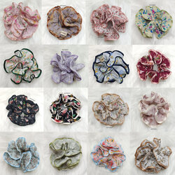 ยางรัดผมเอวัน A-One ลายดอกแต่งขอบริบบิ้น มีให้เลือก 21 ลาย - aimhairpin จำหน่ายกิ๊บติดผมเกาหลีแท้ และเครื่องประดับ ยางรัดผม คาดผมแฟชั่น สร้อยคอ ต่างหู