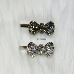 กิ๊บแม่เหล็กโบว์เพชรขอบมน งานเกาหลีแท้ - aimhairpin จำหน่ายกิ๊บติดผมเกาหลีแท้ และเครื่องประดับ ยางรัดผม คาดผมแฟชั่น สร้อยคอ ต่างหู