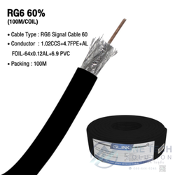 RG6 60% 'GLINK' 100M BLACK