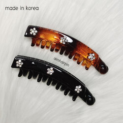 กิ๊บกล้วยเกาหลีแท้ แต่งเพชรสวา - aimhairpin จำหน่ายกิ๊บติดผมเกาหลีแท้ และเครื่องประดับ ยางรัดผม คาดผมแฟชั่น สร้อยคอ ต่างหู