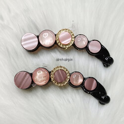 กิ๊บกล้วยงานเกาหลีแท้ แต่งอะไหล่ ลายหินอ่อน ไซส์ 10 cm. มี 2 สี - aimhairpin จำหน่ายกิ๊บติดผมเกาหลีแท้ และเครื่องประดับ ยางรัดผม คาดผมแฟชั่น สร้อยคอ ต่างหู