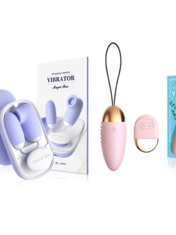 รวมสินค้า ไข่สั่นกล่องวิเศษ 2 หัว/ ไข่สั่นบลูธูทไร้สาย ขายดี⭐️