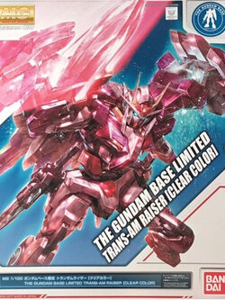 MG P BANDAI GUNDAM OO Raiser Trans-am Clear Color LIMITED GUNDAM BASE