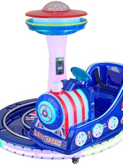 ม้าหมุนสวนสนุกรถไฟหมุนมีไฟ LED รุ่น London