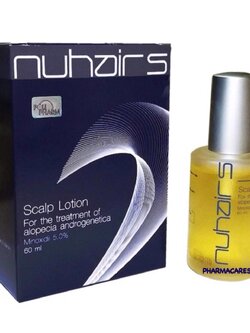 Nuhair 5 (Minoxidil 5%) 60ml สำหรับผมร่วง หัวล้านกรรมพันธุ์